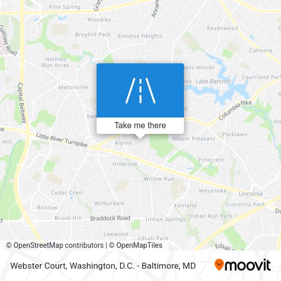 Webster Court map