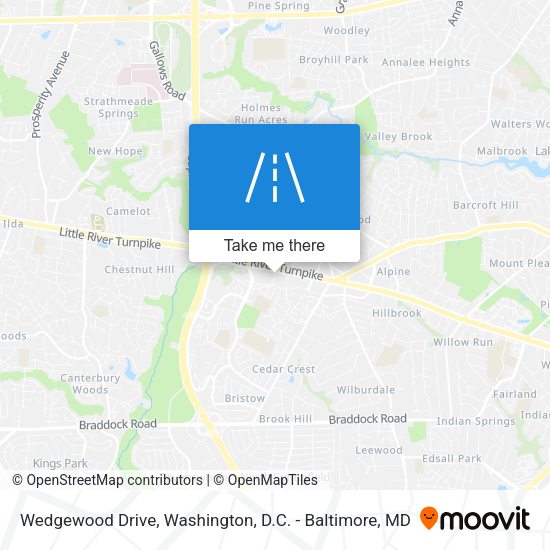 Wedgewood Drive map