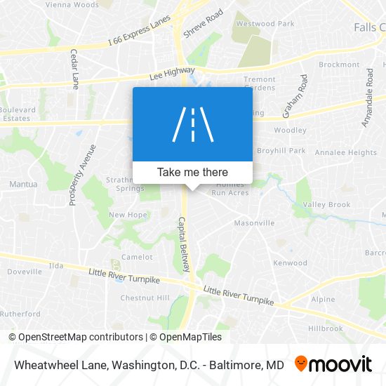 Wheatwheel Lane map