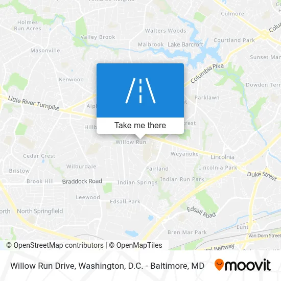 Willow Run Drive map