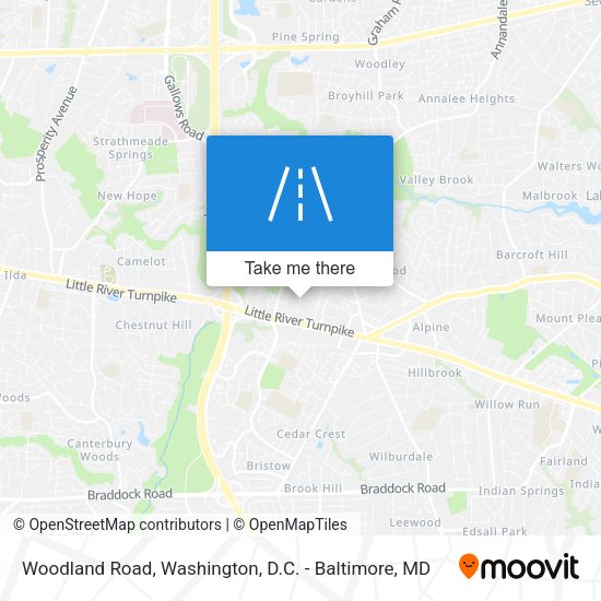 Mapa de Woodland Road
