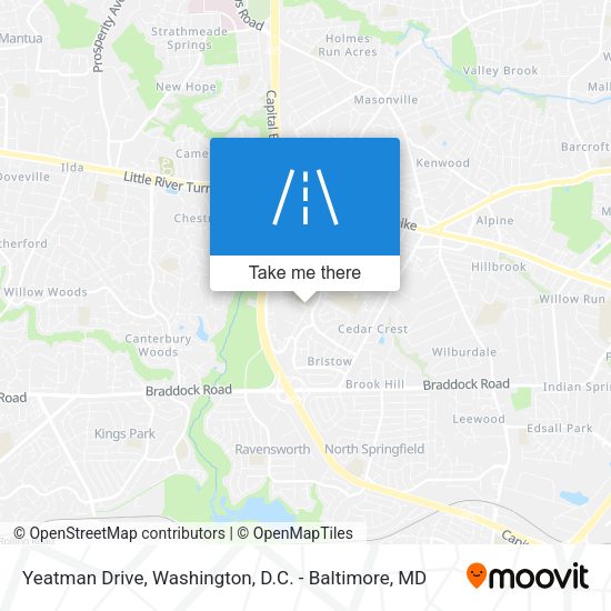 Yeatman Drive map