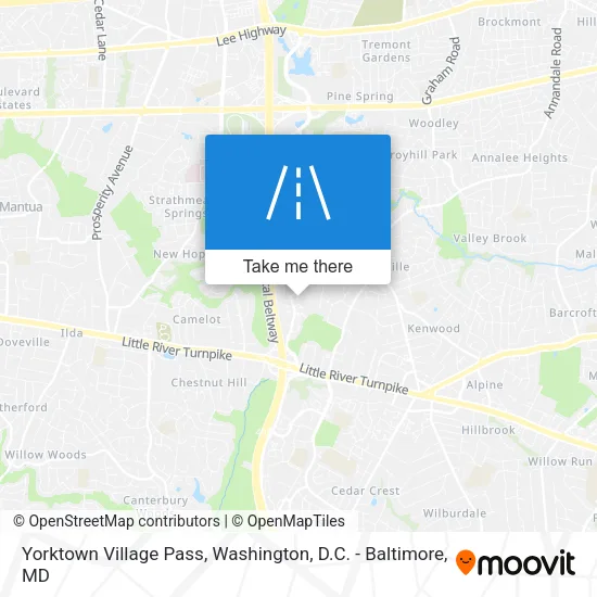 Yorktown Village Pass map