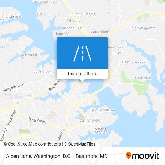 Alden Lane map