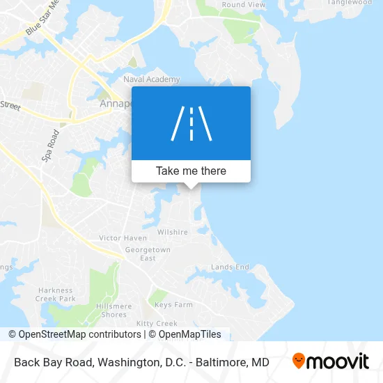 Back Bay Road map