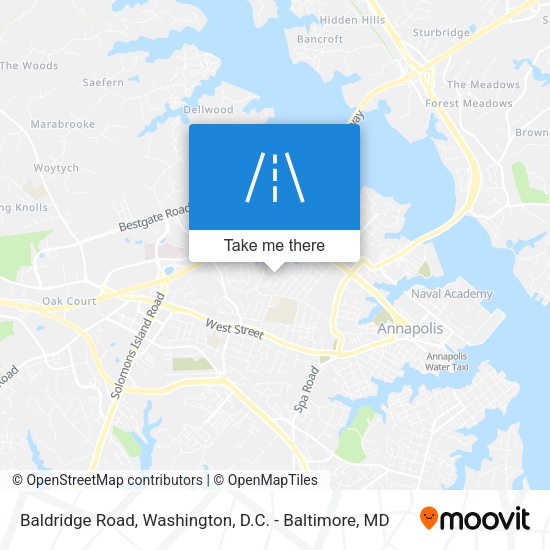 Baldridge Road map