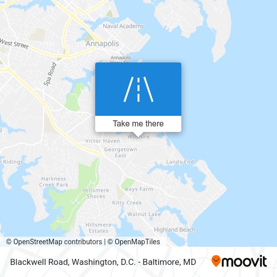Blackwell Road map