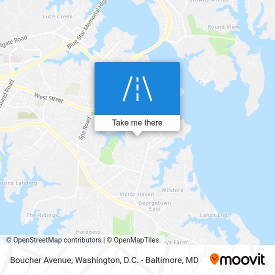 Boucher Avenue map