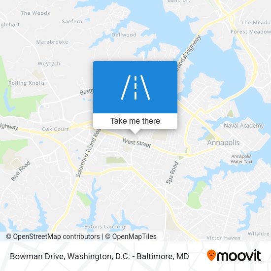 Bowman Drive map
