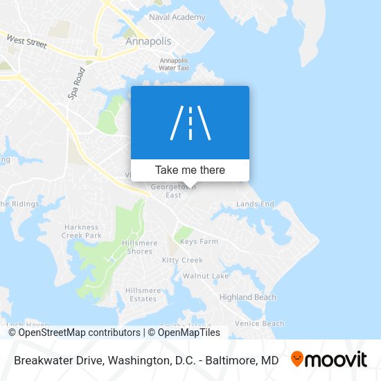 Mapa de Breakwater Drive