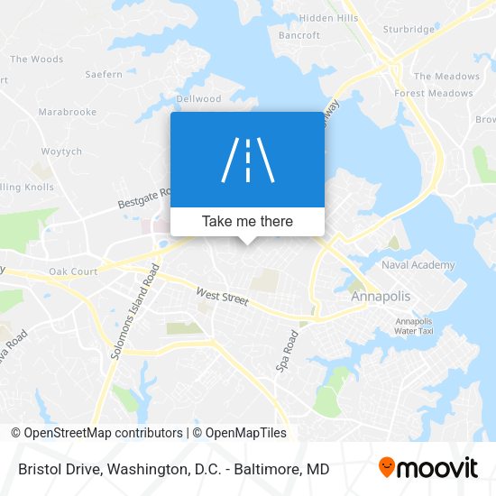 Mapa de Bristol Drive