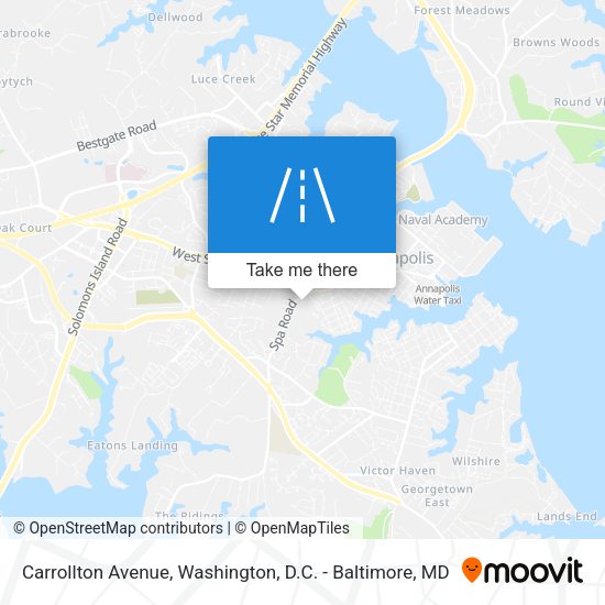 Carrollton Avenue map