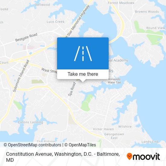 Mapa de Constitution Avenue