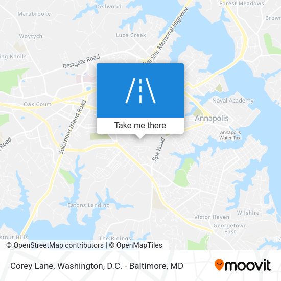 Corey Lane map