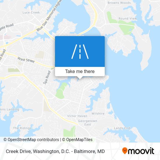 Creek Drive map