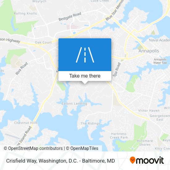 Crisfield Way map