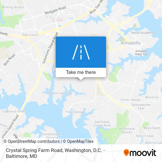 Crystal Spring Farm Road map