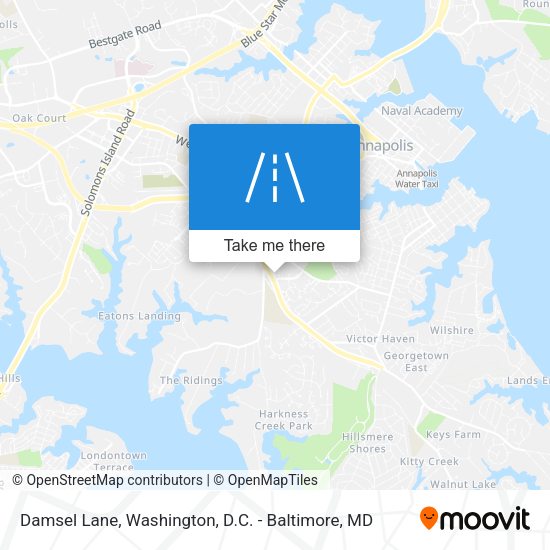 Damsel Lane map