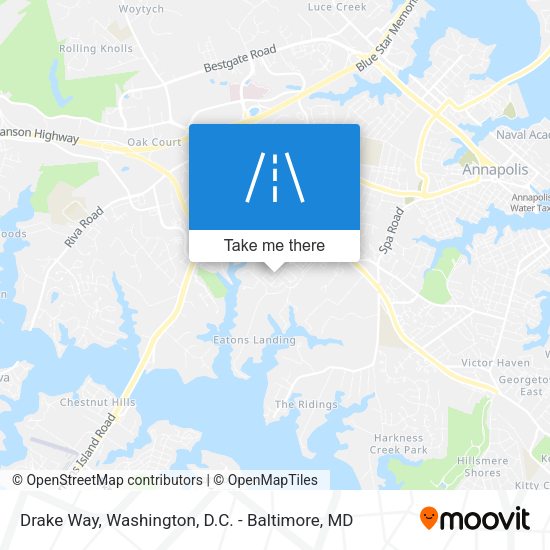 Drake Way map