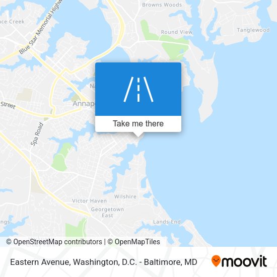 Eastern Avenue map