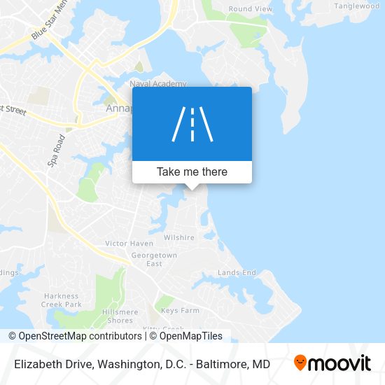 Mapa de Elizabeth Drive
