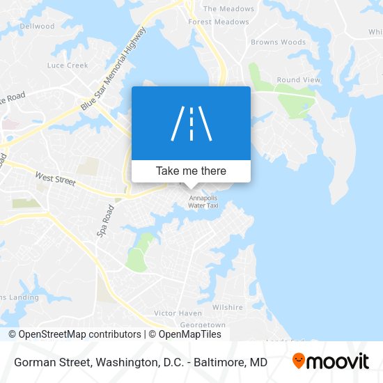 Gorman Street map