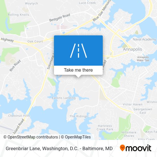 Greenbriar Lane map