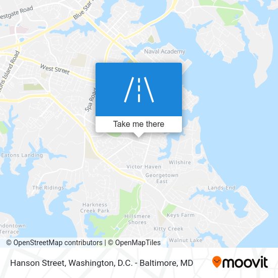 Mapa de Hanson Street