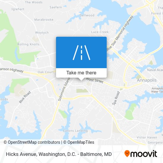 Hicks Avenue map