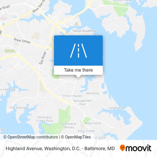 Highland Avenue map