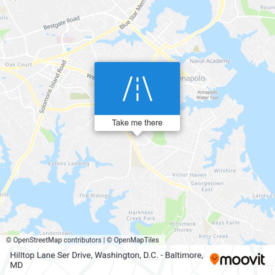 Mapa de Hilltop Lane Ser Drive
