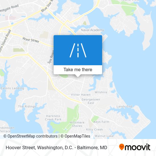 Mapa de Hoover Street
