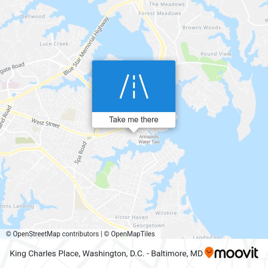 King Charles Place map