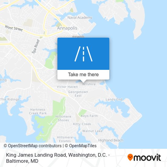 Mapa de King James Landing Road
