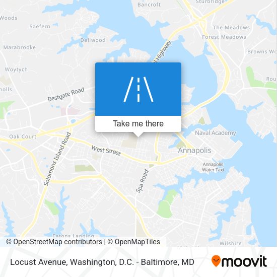 Locust Avenue map