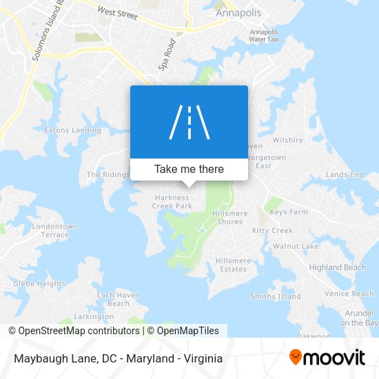 Maybaugh Lane map