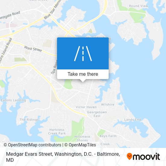 Mapa de Medgar Evars Street