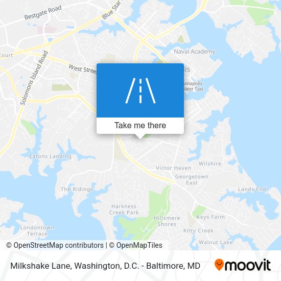 Milkshake Lane map