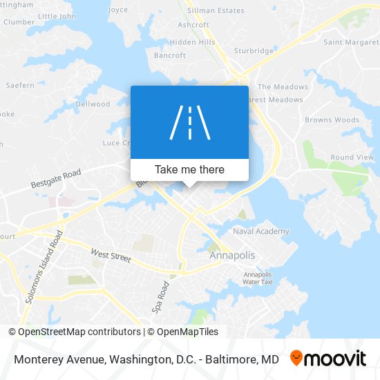 Monterey Avenue map