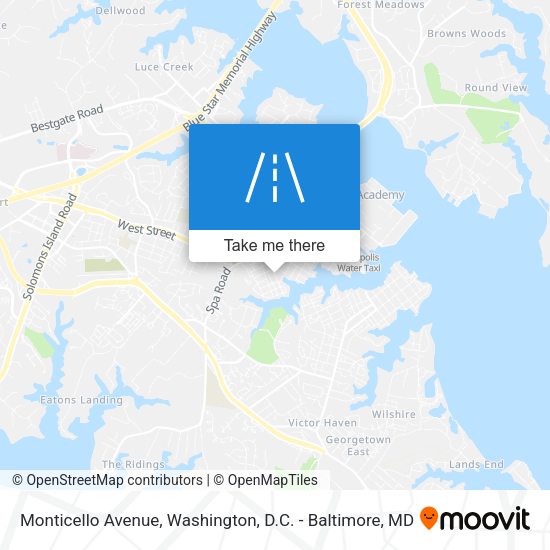 Mapa de Monticello Avenue