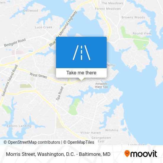 Morris Street map
