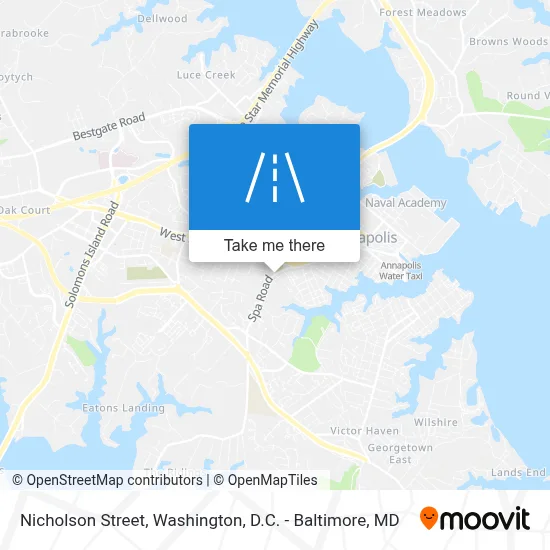 Nicholson Street map
