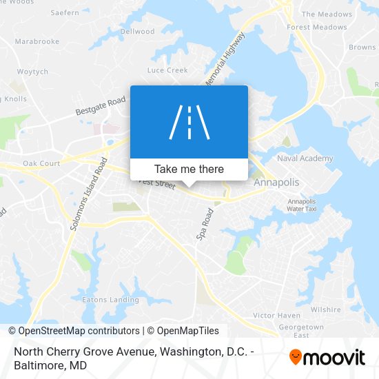 Mapa de North Cherry Grove Avenue