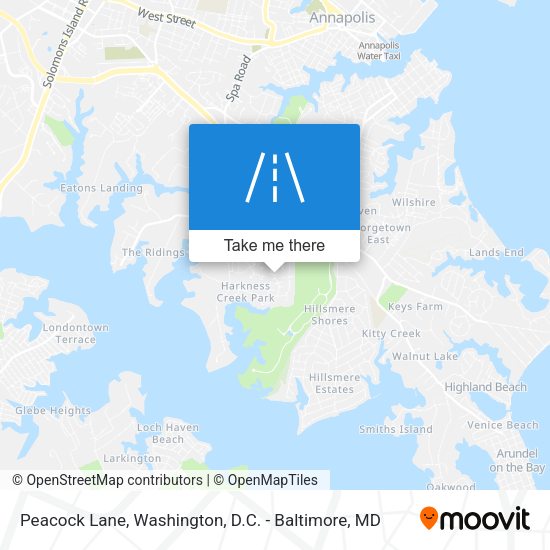 Peacock Lane map