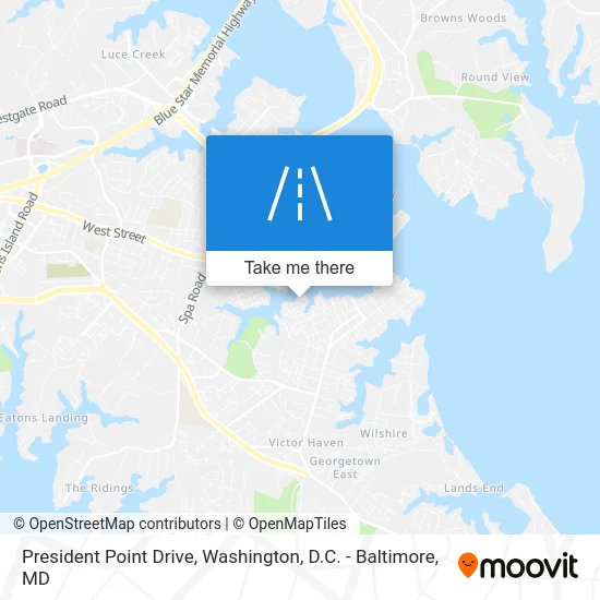 President Point Drive map