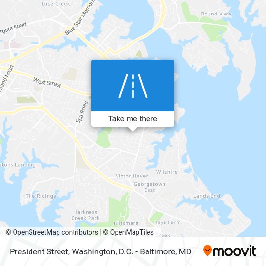 President Street map