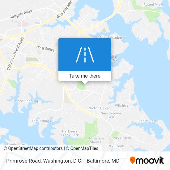 Mapa de Primrose Road