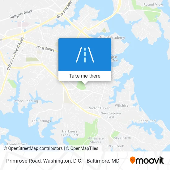 Mapa de Primrose Road