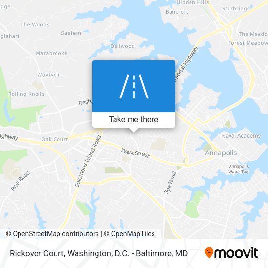 Rickover Court map