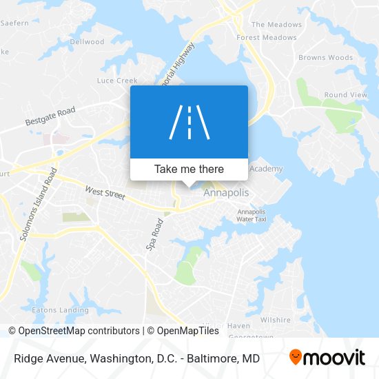 Mapa de Ridge Avenue